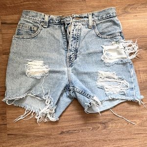 LOFT Distressed Denim Shorts  comfy - Great Cond.